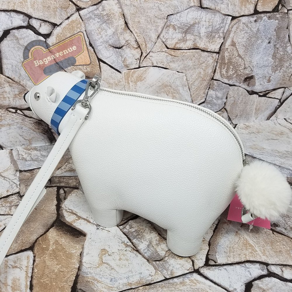 #bagsavenue Other artic friends polar bear white blue crossbody Kate Spade